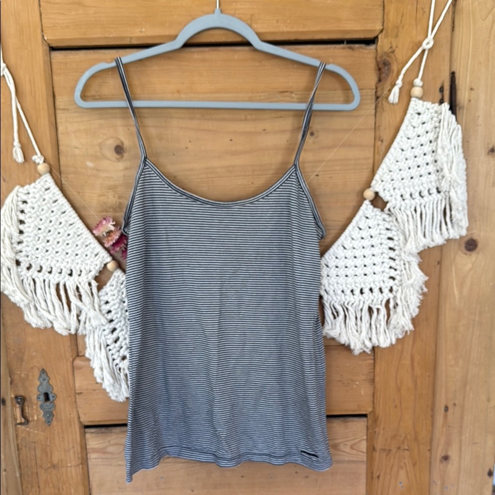 Patagonia Striped Black and White Women's tank Top large